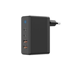 Amazing Thing Wall charger Thunder Pro GaN EUTH100W - 2xUSB + 2xType C - PD 100W black цена и информация | Зарядные устройства для телефонов | pigu.lt