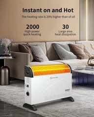 Prous 2000 W elektrinis šildytuvas su ventiliatoriumi kaina ir informacija | Šildytuvai | pigu.lt