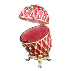 Faberge stiliaus kiaušinis, papuošalų dėžutė kaina ir informacija | Kitos originalios dovanos | pigu.lt