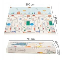 Dvipusis lavinamasis kilimėlis, 180x200 cm kaina ir informacija | Lavinimo kilimėliai | pigu.lt