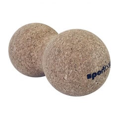 Masažinis kamuoliukas Sportbay Duo Ball Cork, 16x8cm, rudas цена и информация | Аксессуары для массажа | pigu.lt