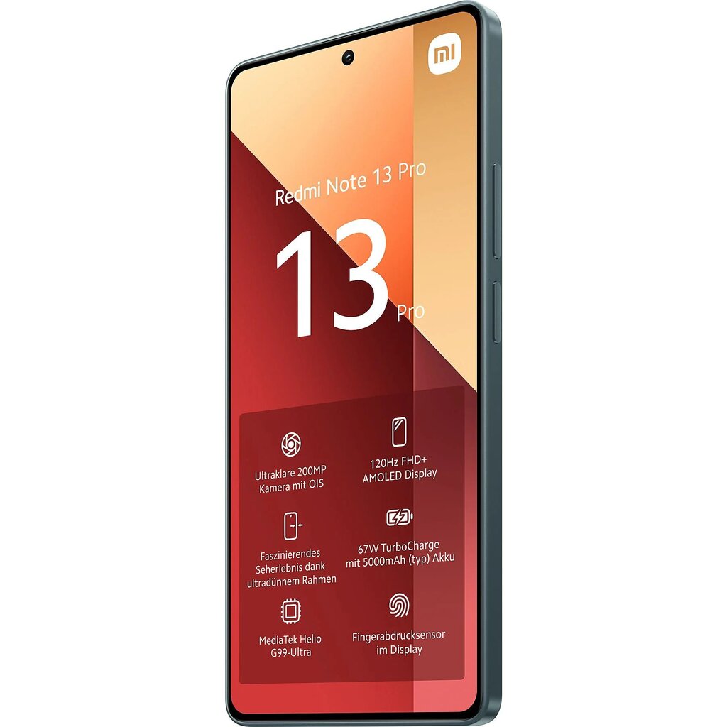 Xiaomi Redmi Note 13 Pro 8/256GB 4G DS Dual-Sim Forest Green kaina ir informacija | Mobilieji telefonai | pigu.lt