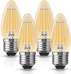 Светодиодная лампочка E27, 4 шт., 4 Вт цена и информация | Электрические лампы | pigu.lt