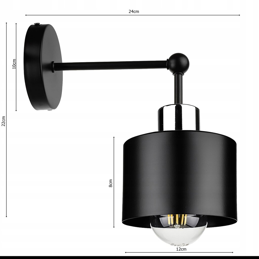 Led-lux sieninis šviestuvas kaina ir informacija | Sieniniai šviestuvai | pigu.lt