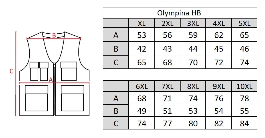 Liemenė vyrams Olympina, smėlio spalvos цена и информация | Vyriškos liemenės | pigu.lt