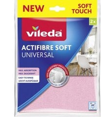 Vileda mikropluošto šluostė Actifibre Soft, 2 vnt. kaina ir informacija | Valymo reikmenys ir priedai | pigu.lt