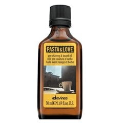 Aliejus barzdai Davines Pasta & Love Pre-Shaving & Beard Oil, prieš skutimąsi, 50 ml цена и информация | Косметика и средства для бритья | pigu.lt