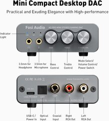 Ausinių stiprintuvas Fosi Audio K5 Pro kaina ir informacija | Priedai muzikos instrumentams | pigu.lt