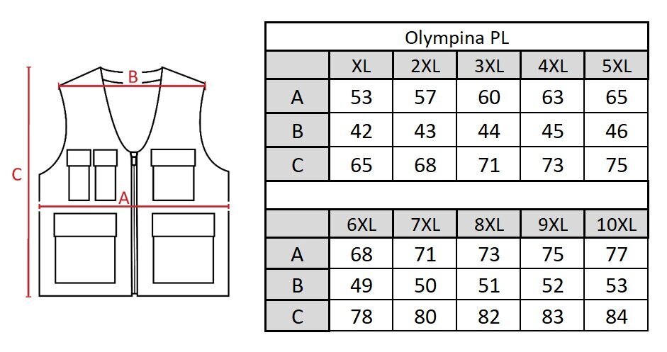 Liemenė vyrams Olympina, smėlio spalvos цена и информация | Vyriškos liemenės | pigu.lt