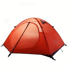 Двухслойная палатка, оранжевая цена и информация | Палатки | pigu.lt