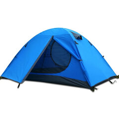 Двухслойная палатка, синяя цена и информация | Палатки | pigu.lt