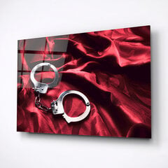 Картина из закаленного стекла Металлические наручники цена и информация | Репродукции, картины | pigu.lt