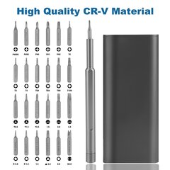 Набор мини-битов для отверток Carbonpro 25 в 1 цена и информация | Механические инструменты | pigu.lt