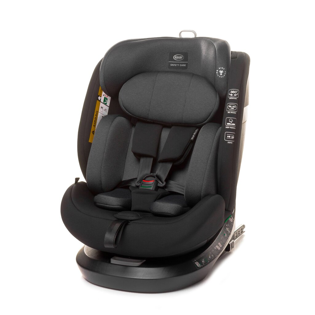 Autokėdutė 4Baby Roto-Fix I-Size, 0-36 kg, graphite kaina ir informacija | Autokėdutės | pigu.lt