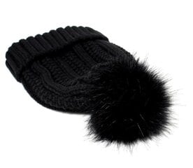 Зимняя женская шапка FD65, черная цена и информация | Женские шапки | pigu.lt