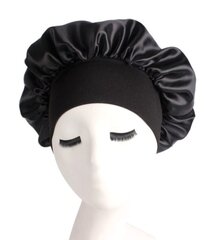Атласная шапка для сна A181, черный цена и информация | Женские шапки | pigu.lt