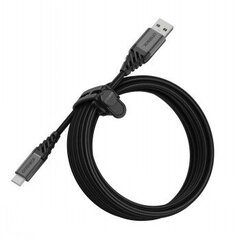 Товар с повреждённой упаковкой. OTTERBOX PREMIUM CABLE USB A - USB-C, 3M, BLACK цена и информация | Аксессуары для электроники с поврежденной упаковкой | pigu.lt