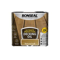 Aliejus terasai Ronseal Ultimate, Ąžuolas, 2,5L цена и информация | Импрегнанты, средства для ухода | pigu.lt