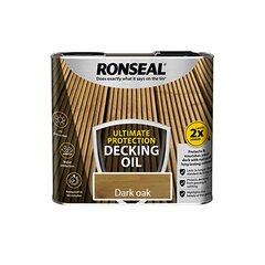 Aliejus terasai Ronseal Ultimate, Tamsus ąžuolas, 2,5L цена и информация | Импрегнанты, средства для ухода | pigu.lt