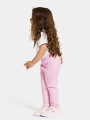 Didriksons vaikiškos vilnos sportinės kelnės MONTE, šviesiai rožinės spalvos kaina ir informacija | Kelnės mergaitėms | pigu.lt