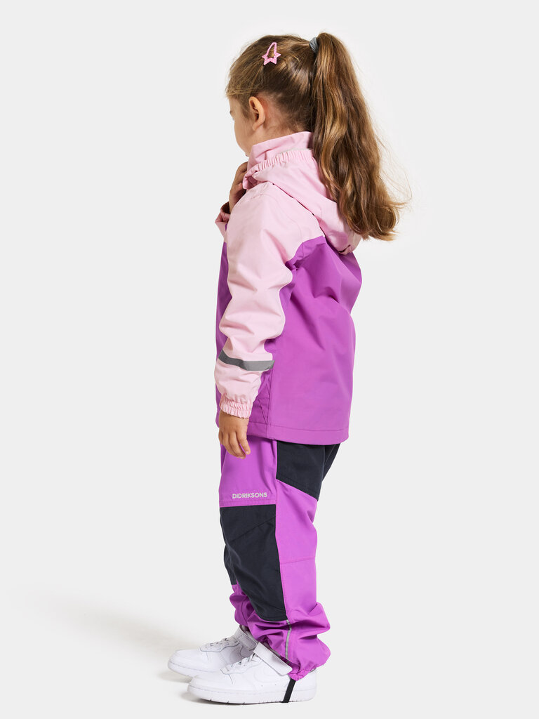 Didriksons vaikiška pavasario-rudens striukė CLOUD, rožinė-šviesiai rožinė kaina ir informacija | Striukės, paltai mergaitėms | pigu.lt