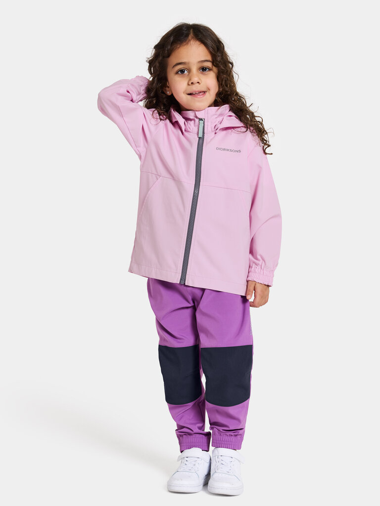 Didriksons vaikiška pavasario-rudens striukė HALLON, rožinė kaina ir informacija | Striukės, paltai mergaitėms | pigu.lt