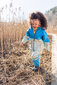 Didriksons vaikiškas guminis komplektas WATERMAN DOODLE 8, mėtų žalia-mėlyna kaina ir informacija | Lietaus rūbai vaikams | pigu.lt