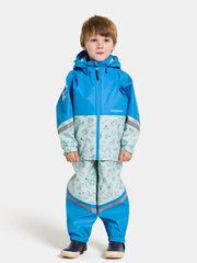 Didriksons vaikiškas guminis komplektas WATERMAN DOODLE 8, mėtų žalia-mėlyna цена и информация | Непромокаемая одежда для детей | pigu.lt