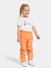 Didriksons vaikiškos pavasario-rudens kelnės IDUR, oranžinės spalvos kaina ir informacija | Kelnės mergaitėms | pigu.lt