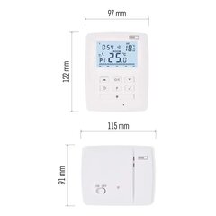 Bevielis programuojamas termostatas P5611OT su OpenTherm ryšiu цена и информация | Таймеры, термостаты | pigu.lt