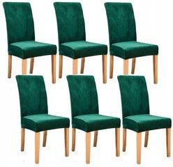 Galaxia kėdžių užvalkalai, 6 vnt., žali kaina ir informacija | Baldų užvalkalai | pigu.lt