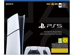 Playstation 5 Slim, digital 2x DualSense Controllers kaina ir informacija | Žaidimų konsolės | pigu.lt