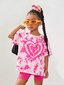 Marškinėliai mergaitėms, rožiniai kaina ir informacija | Marškinėliai mergaitėms | pigu.lt