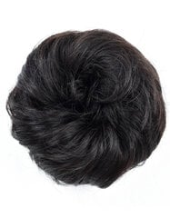 Резинка-шиньон для наращивания волос  из натуральных волос, темно коричневый цена и информация | Аксессуары для волос | pigu.lt