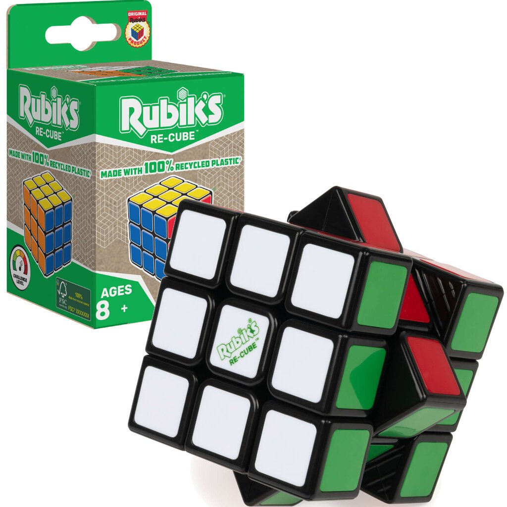 Rubiko kubas Rubik's Re-Cube 3x3 цена и информация | Stalo žaidimai, galvosūkiai | pigu.lt