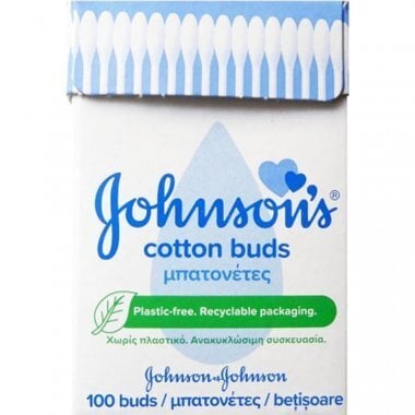Medvilniniai ausų krapštukai Johnson's, 100 vnt цена и информация | Vatos gaminiai, drėgnos servetėlės | pigu.lt