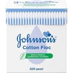 Medvilniniai ausų krapštukai Johnson's, 200 vnt kaina ir informacija | Vatos gaminiai, drėgnos servetėlės | pigu.lt