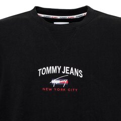 Tommy Jeans džemperis vyrams 8720113465726, juodas цена и информация | Мужские толстовки | pigu.lt