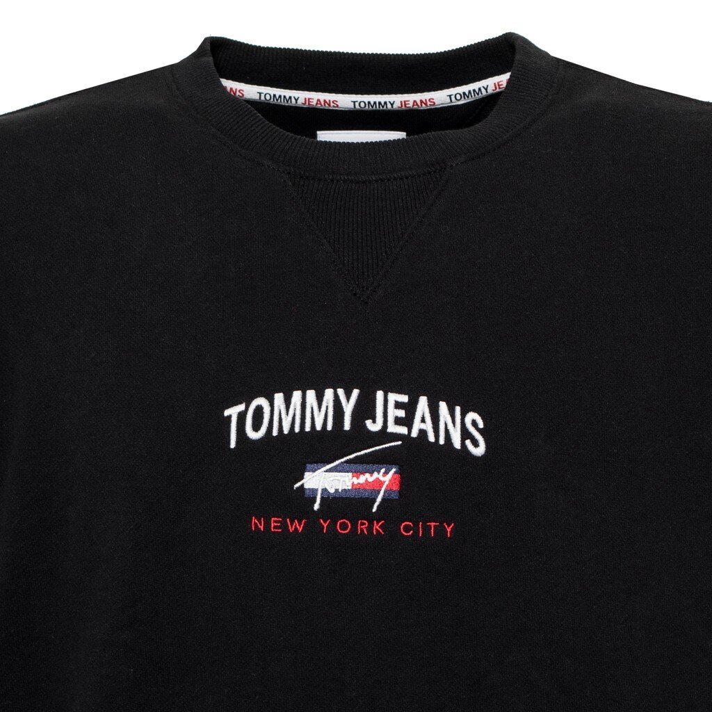 Tommy Jeans džemperis vyrams 8720113465726, juodas цена и информация | Džemperiai vyrams | pigu.lt