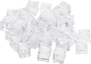 Прозрачные акриловые кубики льда для декора, 20 шт. цена и информация | Праздничные декорации | pigu.lt