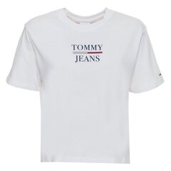 Marškinėliai moterims Tommy Jeans, balti цена и информация | Футболка женская | pigu.lt