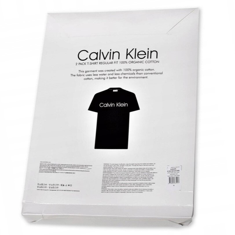 Calvin Klein marškinėliai vyrams 8719852875200, įvairiųspalvų, 2 vnt. kaina ir informacija | Vyriški marškinėliai | pigu.lt