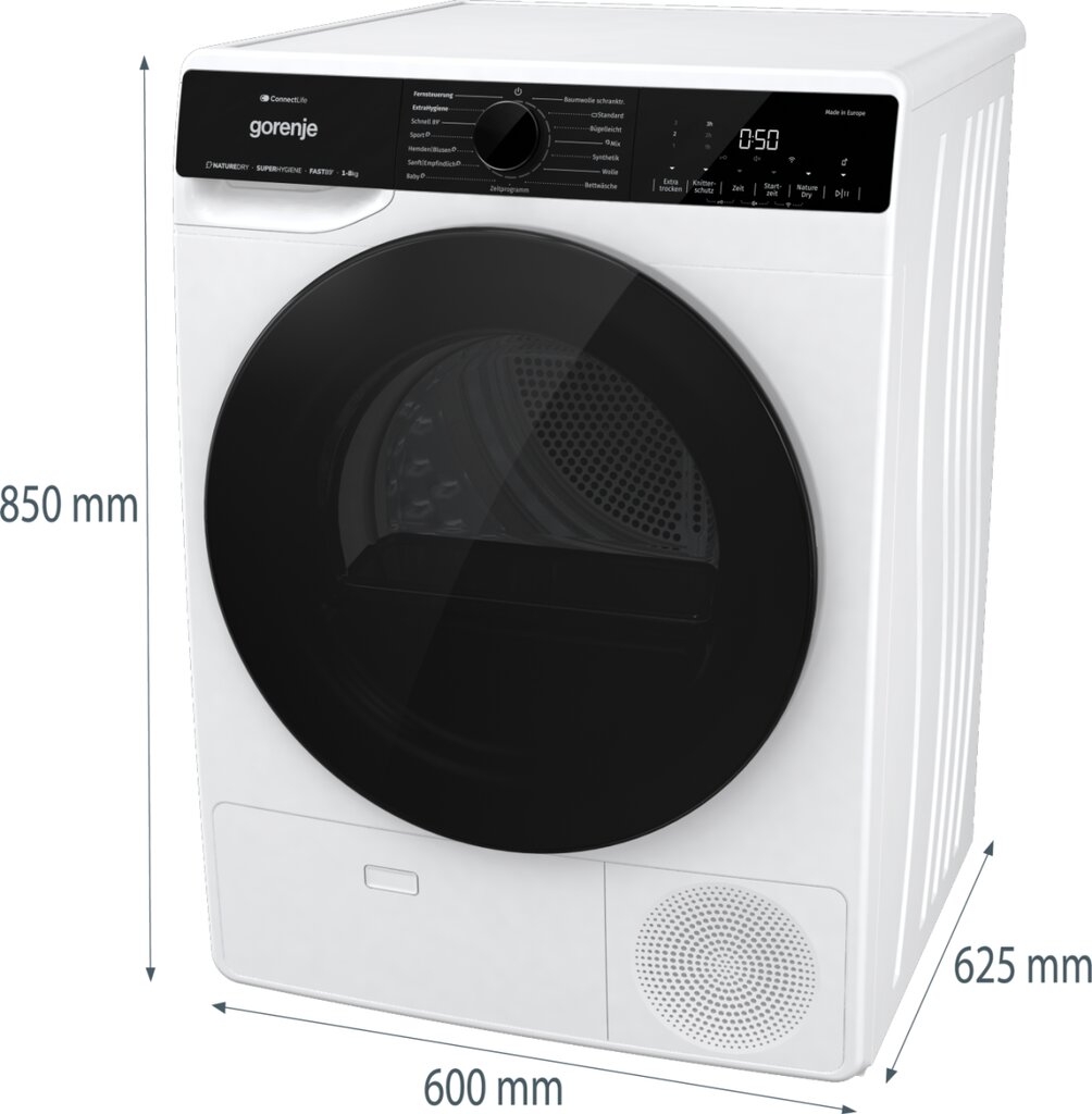 Gorenje DPNA83W kaina ir informacija | Džiovyklės | pigu.lt