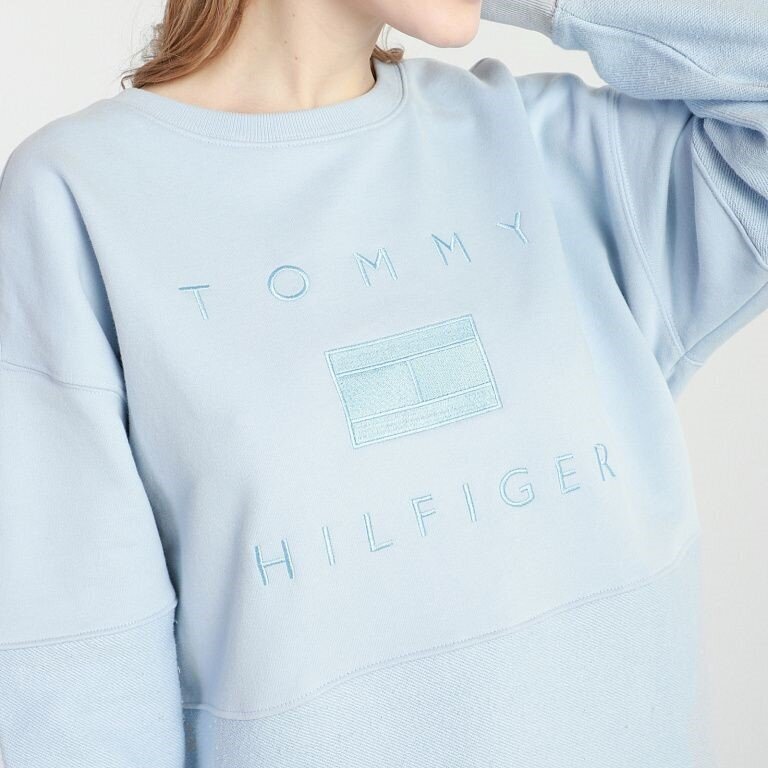 Tommy Hilfiger džemperis moterims, mėlynas цена и информация | Džemperiai moterims | pigu.lt
