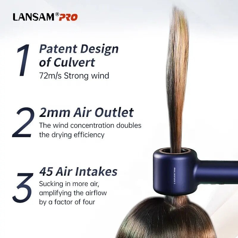 Lansam LS6001 цена и информация | Plaukų džiovintuvai | pigu.lt