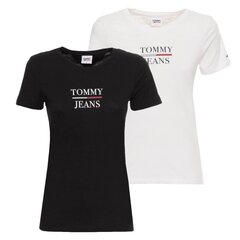 Marškinėliai moterims Tommy Jeans, įvairių spalvų, 2 vnt kaina ir informacija | Marškinėliai moterims | pigu.lt