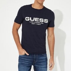 Guess marškinėliai vyrams 7619342077507, mėlyni kaina ir informacija | Vyriški marškinėliai | pigu.lt