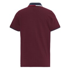 Tommy Jeans polo marškinėliai vyrams 8720641251365, raudoni цена и информация | Мужские футболки | pigu.lt