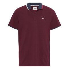 Tommy Jeans polo marškinėliai vyrams 8720641251365, raudoni цена и информация | Футболка мужская | pigu.lt