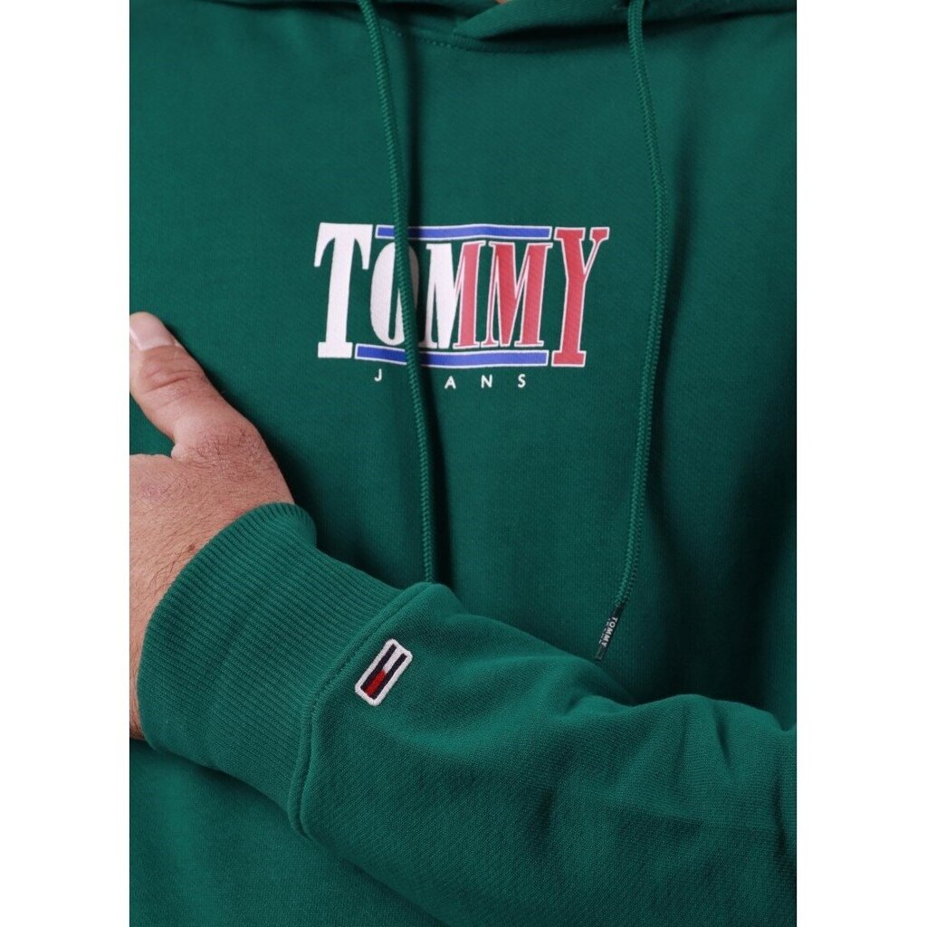 Tommy Jeans džemperis vyrams 8720641302074, žalias kaina ir informacija | Džemperiai vyrams | pigu.lt